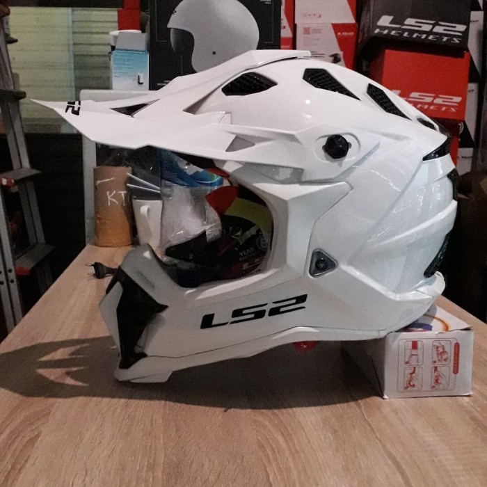 HELM LS2 MX470 SUBVERTER SINGGLE MONO GLOSS WHITE