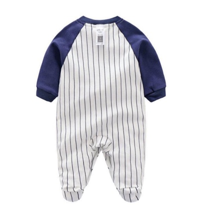 BAJU BAYI IMPORT KOREA JUMPSUIT BAYI MOTIF BASEBALL BOSTON | baju bayi laki laki