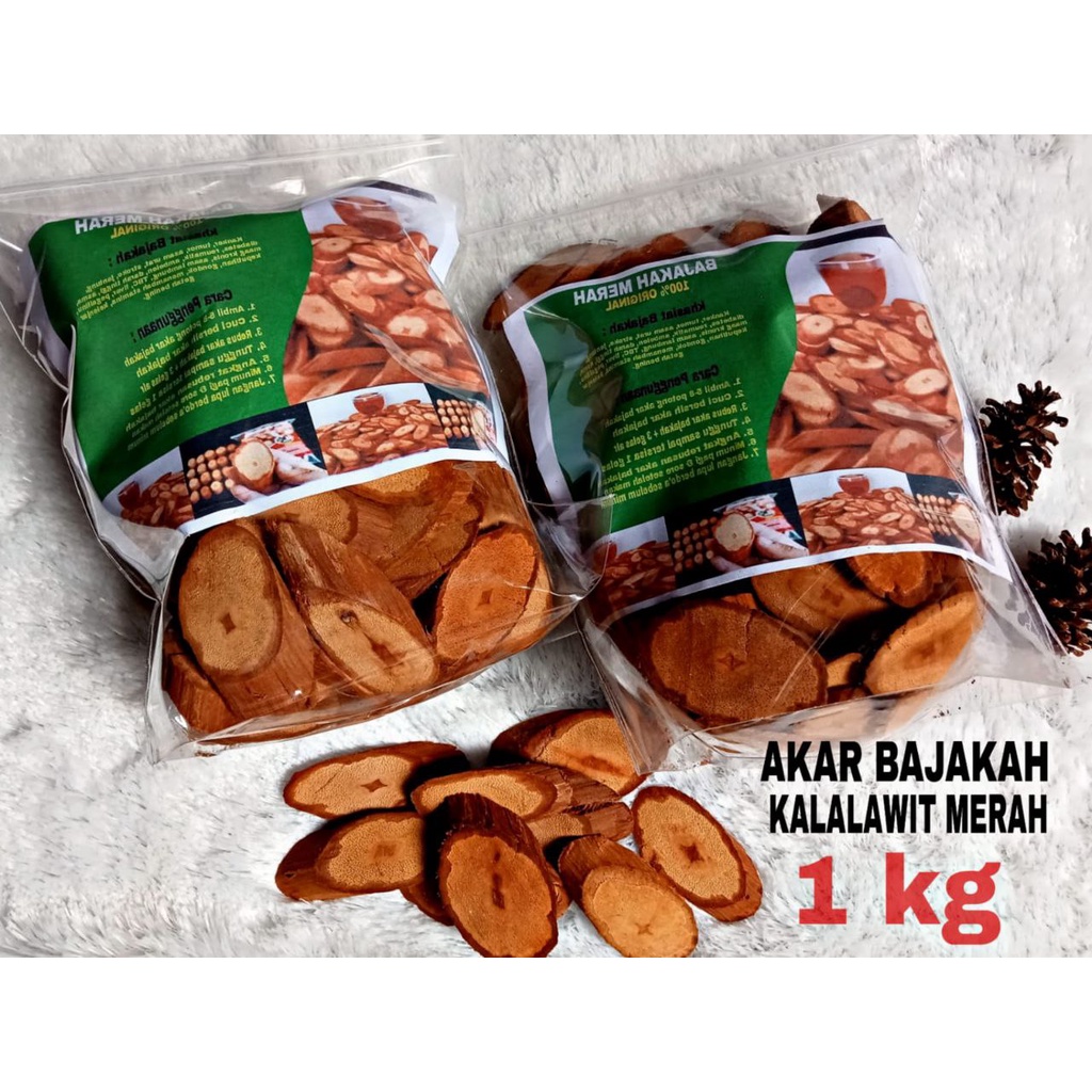 AKAR KAYU BAJAKAH TAMPALA MERAH ORIGINAL (1 kg)