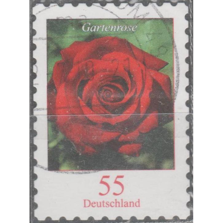 

12136 Germany VFU 1v 12.06.2008 Definitive Issue - Rose