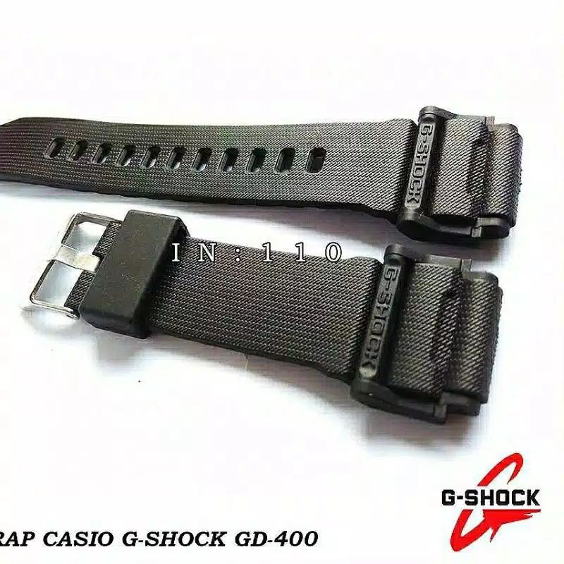 STRAP TALI JAM CASIO GSHOCK GD-400 / GD400 / GD 400 RUBBER STRAP CASIO GD-400
