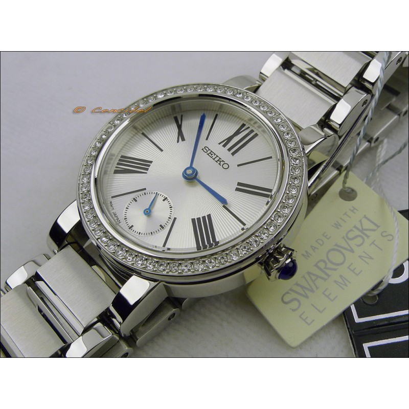 Seiko Womens SRK027P1 Quartz Sudial second hand | Jam Wanita SRK027