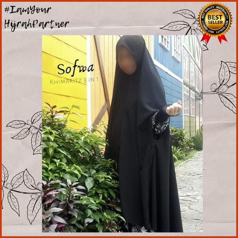 ¢728' Jilbab Syari "Sofwa Khimar Ritz 3 In 1" Limited Edition ¥
