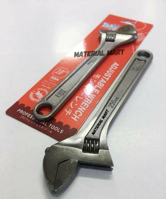 Kunci Inggris Premium 10 inch TOHO | Adjustable Wrench Bago ORI | Material Mart