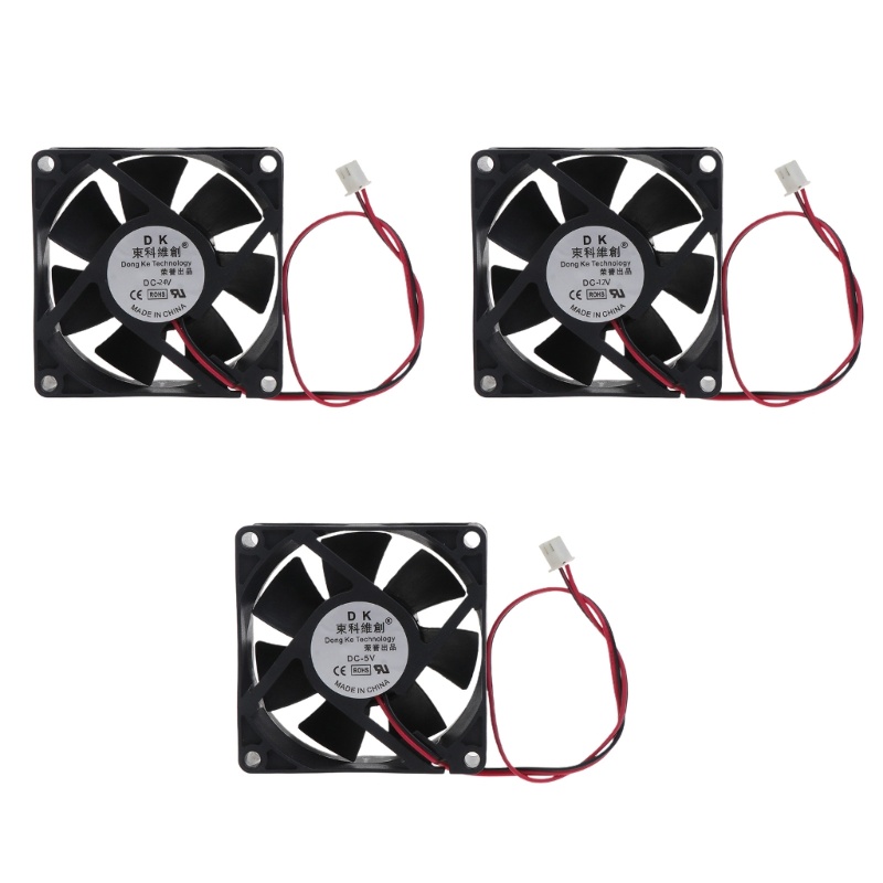 Bt Untuk DC Brushless Cooling Fan 70mm XH2.54 2P Dual Bearing PC Untuk Case Server