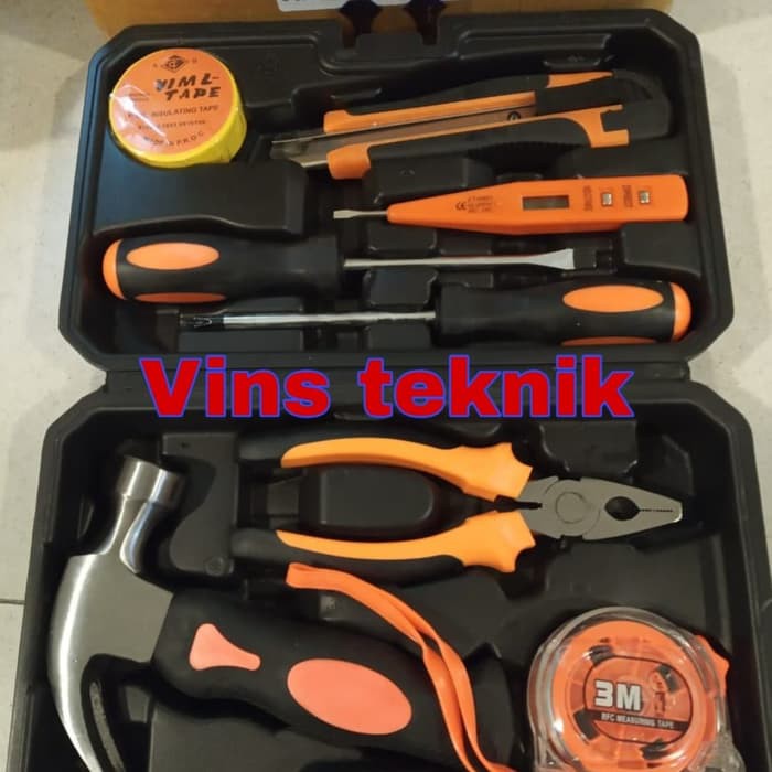 tool set tool kit alat pertukangan set tool box