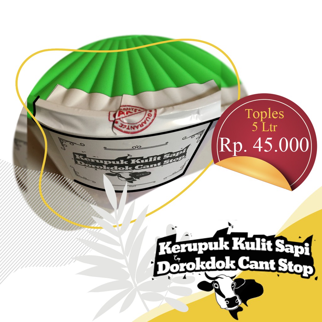 Jual Cemilan Snack Kerupuk Krupuk Kulit Sapi Dorokdok Rambak Krecek