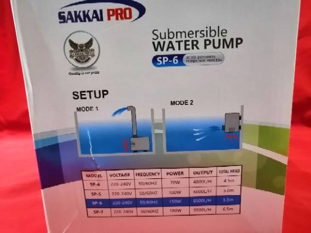 Pompa kolam air mancur energy saving SAKKAI PRO SP 6