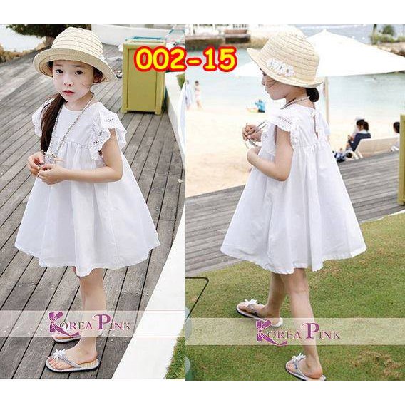 002-15  / BAJU ANAK / DRESS WHITE