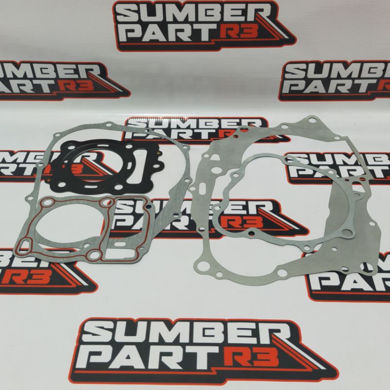gasket fullset jialing 200cc perpak paking full set - sparepart motor roda tiga - viar kaisar ktm no