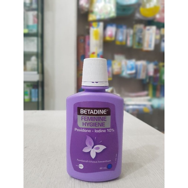 Betadine Feminine Hygiene 60 ml / Pembersih Area Kewanitaan / Betadine