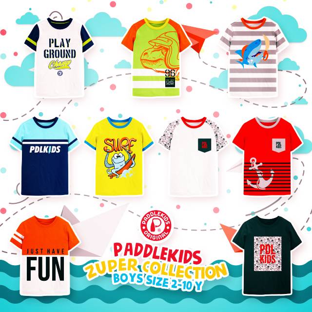 Kaos PaddleKids Zuper Collection Boy Size 2-10Thn