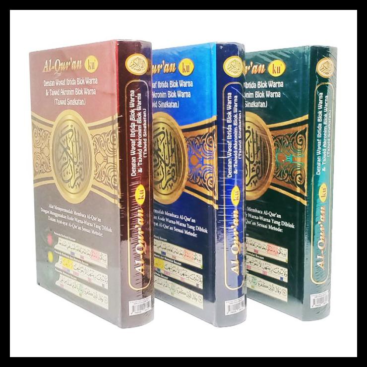 Buku Religi/Buku Spiritual Alquran Ku Al Quran Waqaf Ibtida Blok Warna Terjemahan Ukuran A5