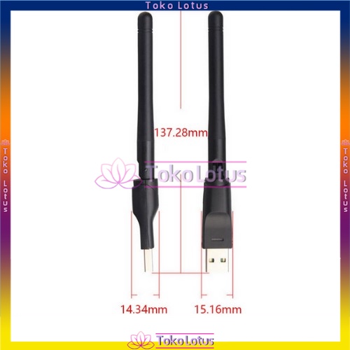 Bayar COD Wifi Wireless Adapter Receiver Komputer PC Laptop Antena READY STOCK  ADVANCE USB Dongle