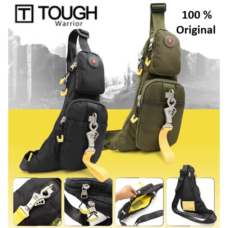 TAS TOUGH 5604 WARRIOR ORIGINAL TOUGH WARRIOR jeansmith waistbag Tuf Taf Taft tougt Touf Tough selempang TAKTIKAL BAG