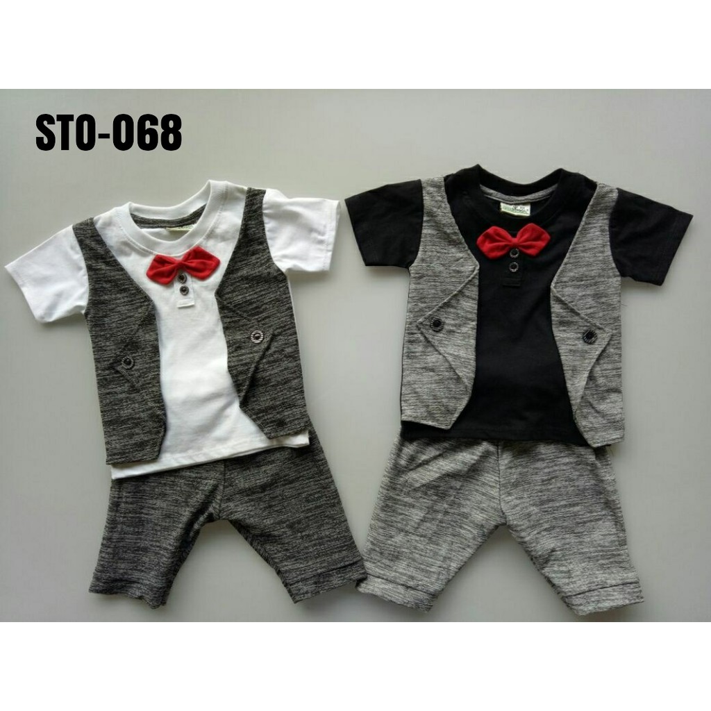 Ozuka Baby Boy Set/ Setelan Anak Laki Laki - Tuxedo Kode: STO-068