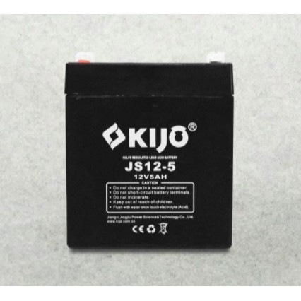 KIJO BATTERY / BATERAI / AKI / ACCU 5AH 12V - KIJO 12V 5AH