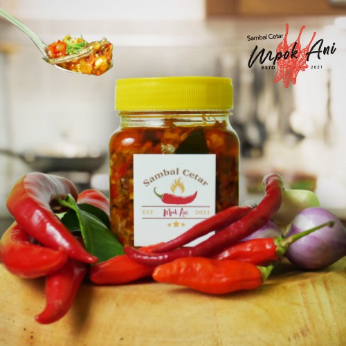 

Sambal Cetar Mpok Anie Sambal Teri Daun Jeruk Sambel Teri Jeletot Sambel Kemasan - 225gr