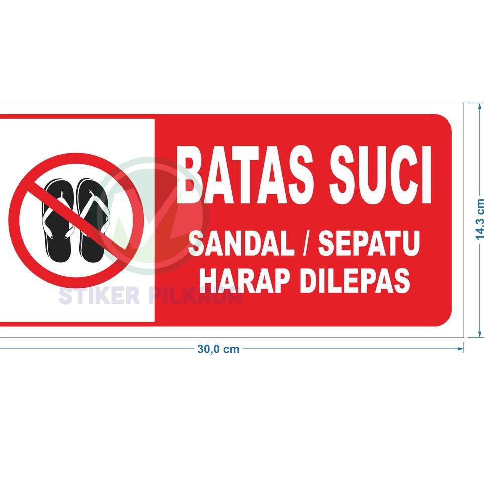 

✨STAR✨ STIKER VINYL BATAS SUCI 22X10,5 & 30X14,8CM