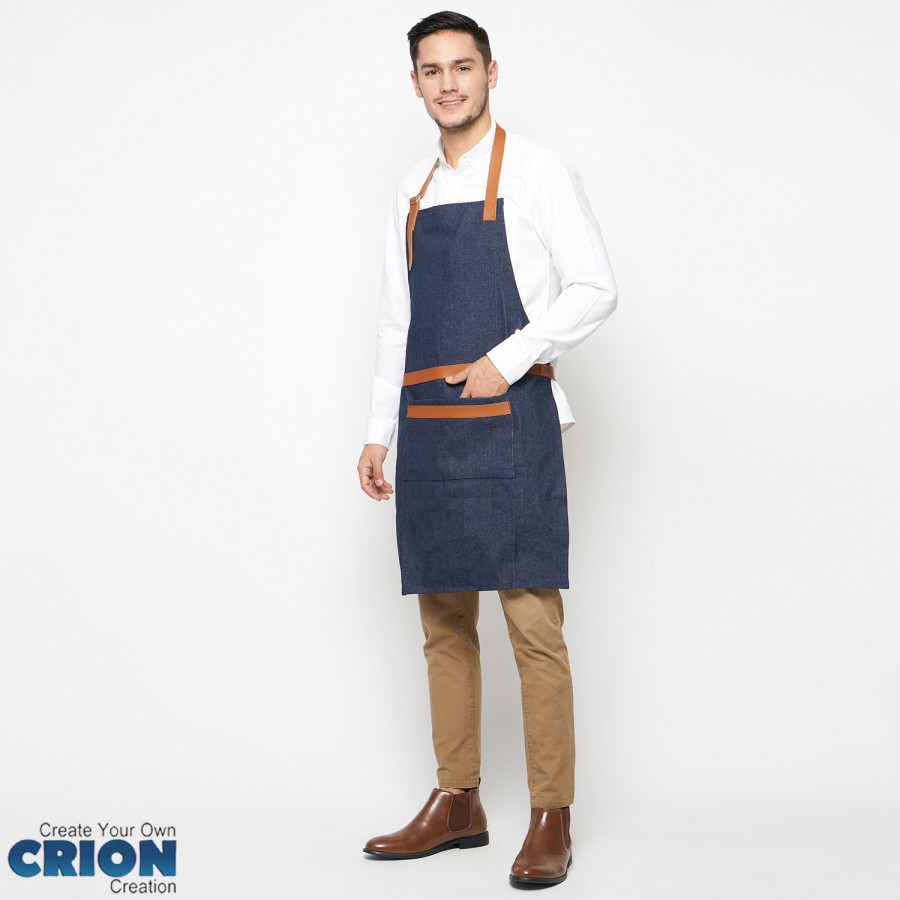 Apron Barista/Apron Barbershop/Apron Chef/Celemek Denim Jeans