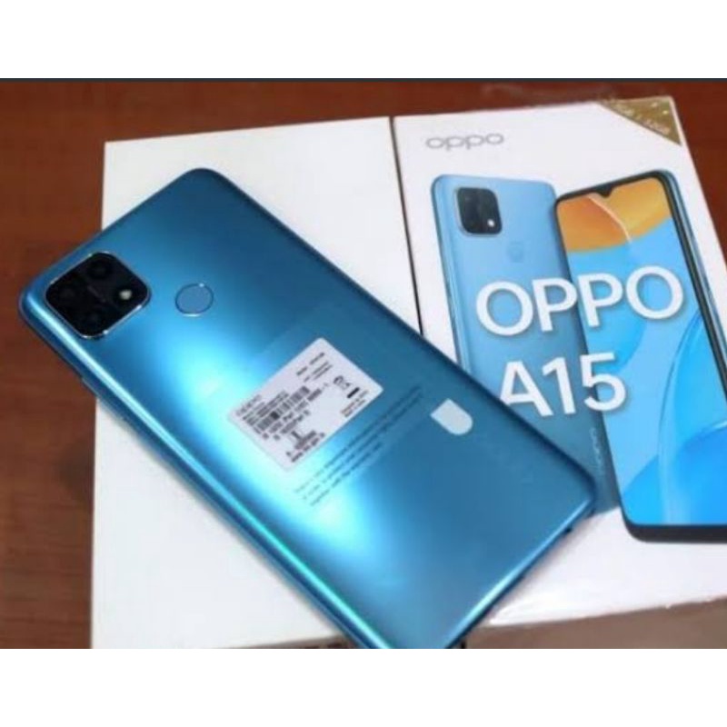 HP BARU OPPO A15 / A15s 3GB/32GB & 4GB/64GB ORI GARANSI RESMI-A15 2gb/32gb Biru