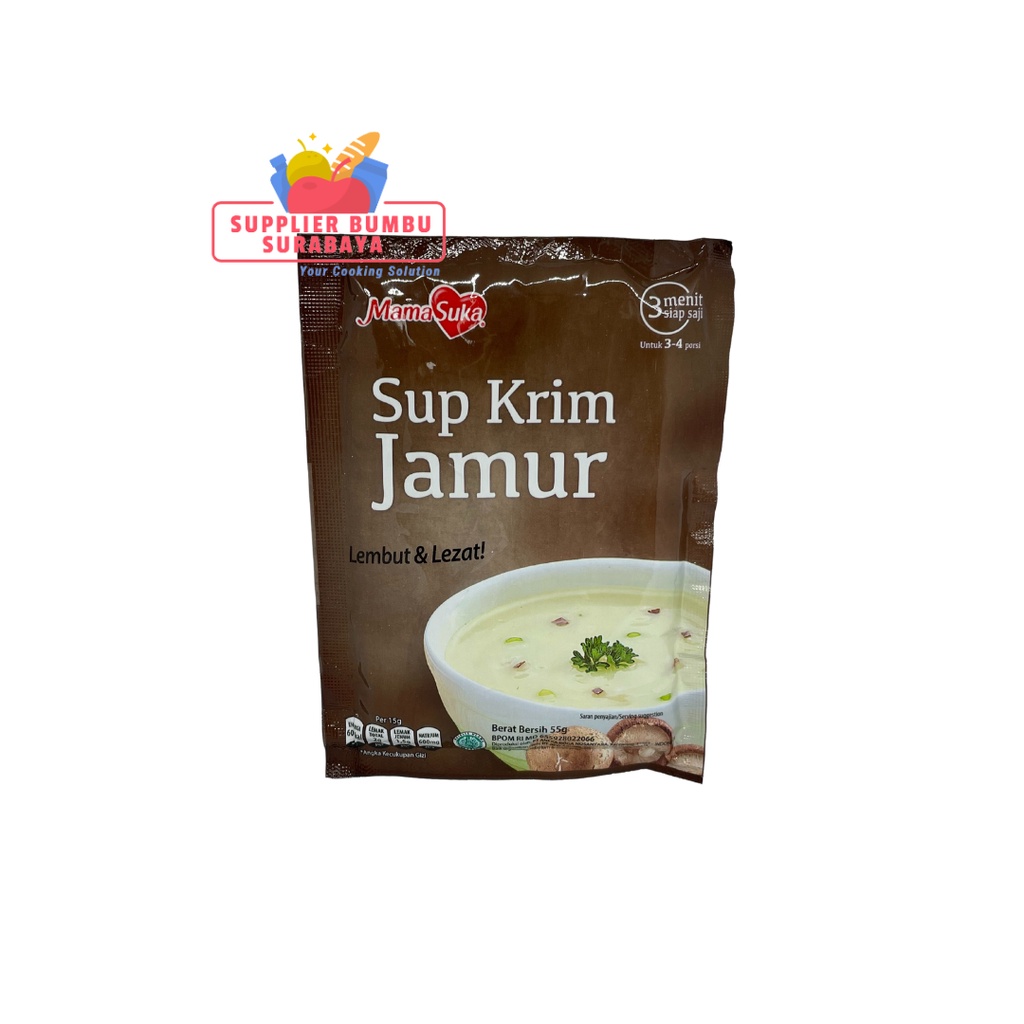 MamaSuka Mama Suka Sup Krim Ayam Jamur Jagung Instan / Instant Cream Soup 55g