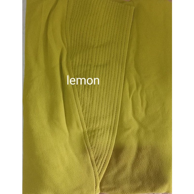 khimar malika mini ceruty bebydoll pad antem-lemon