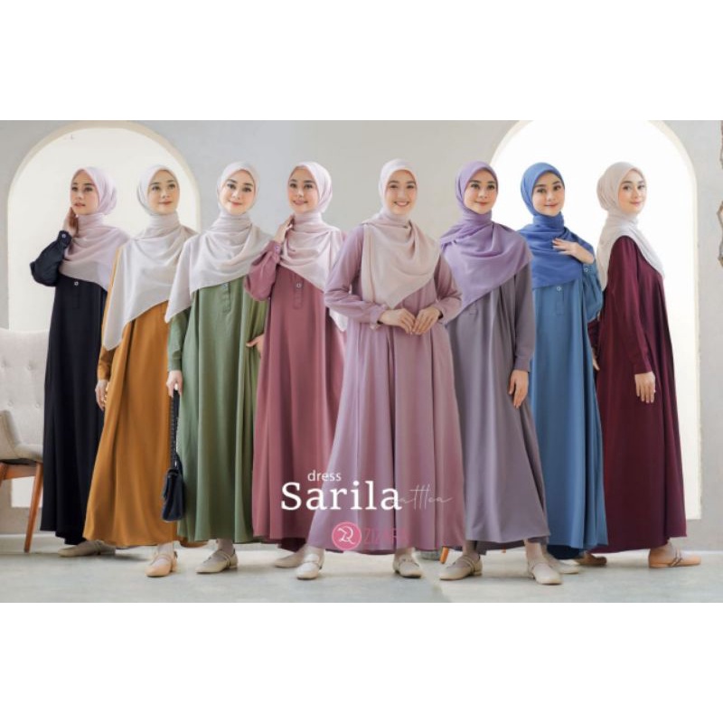 Dress Sarila Catllea Ori by Zizara|Gamis Polos|Gamis Busui|Gamis Zizara|