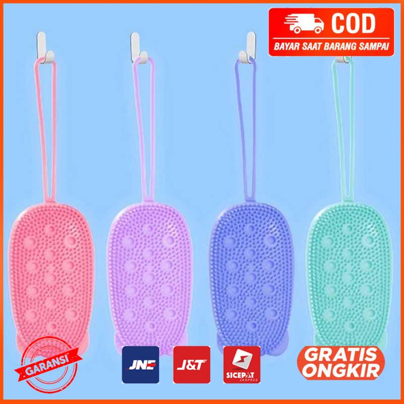 Sikat Mandi Badan Double Sided Massage Silicone BB995