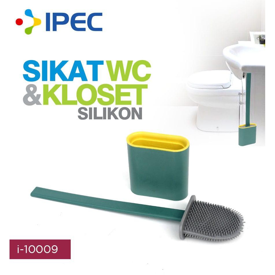 Sikat Toilet Brush Silikon Pembersih WC Unik Sikat Kamar Mandi Fleksibel dengan Tatakan