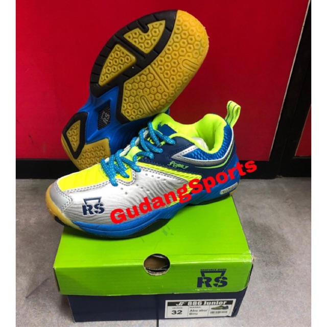 Sepatu Badminton Rs Jeffer 886 Junior Original