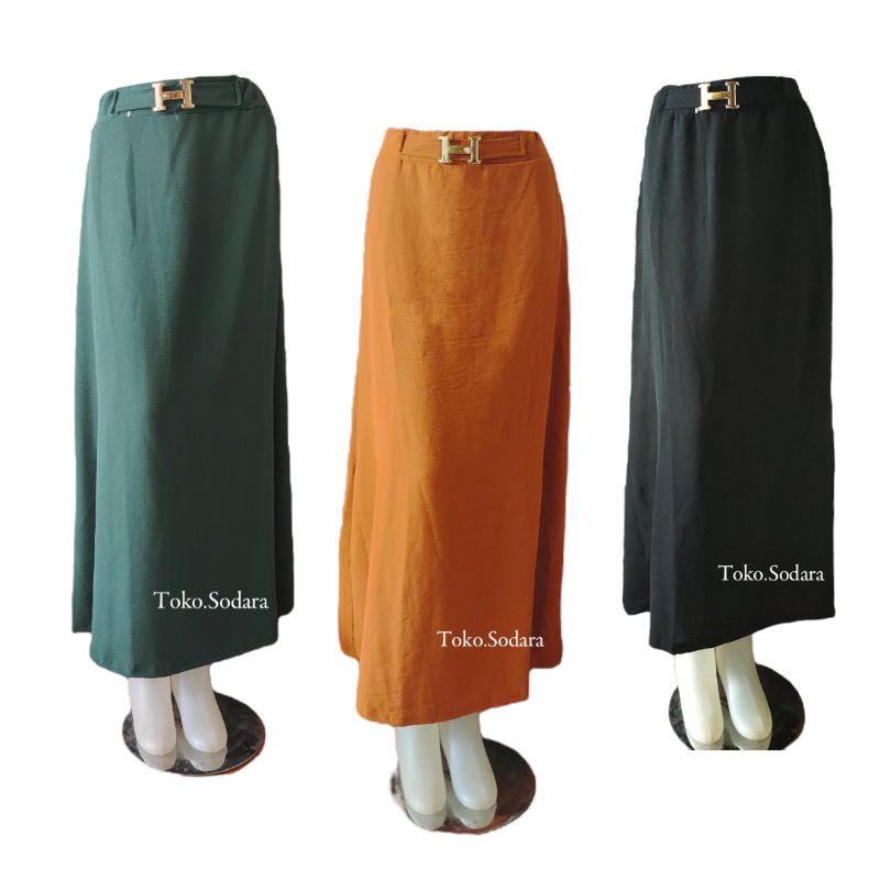 Rok A line Crincle H // Rok Crincle Terbaru