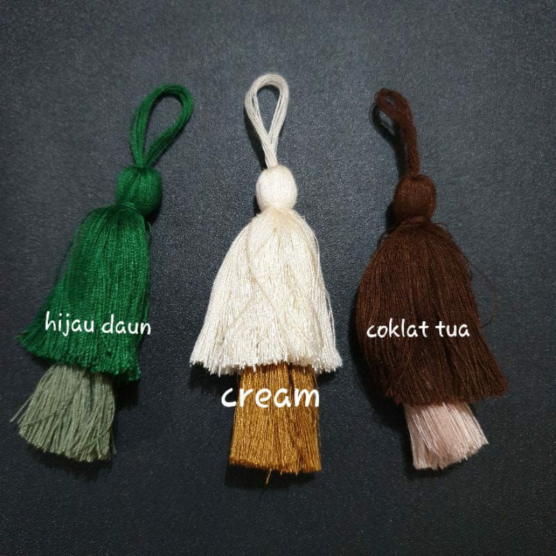 Tassel Rumbai Kerudung Dua Susun Termurah