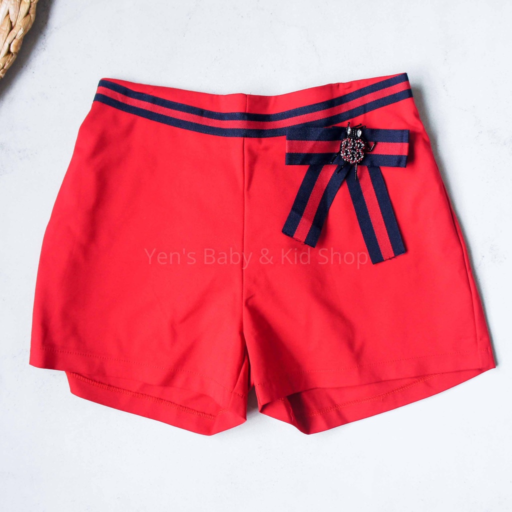 MONNALISA Hotpant Bug Lis Ribbon - Celana Pendek Anak