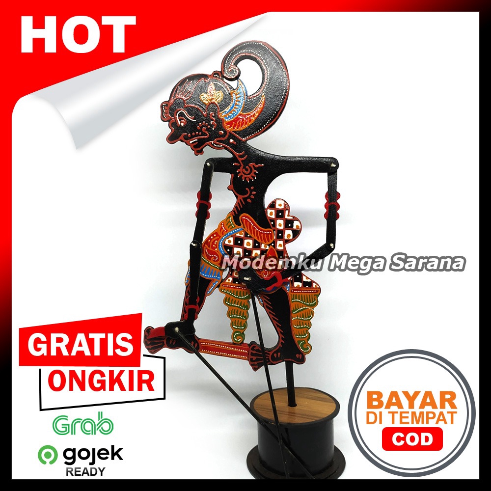 Miniatur Wayang Klitik Wayang Kayu Klithik Bima Werkudara T27