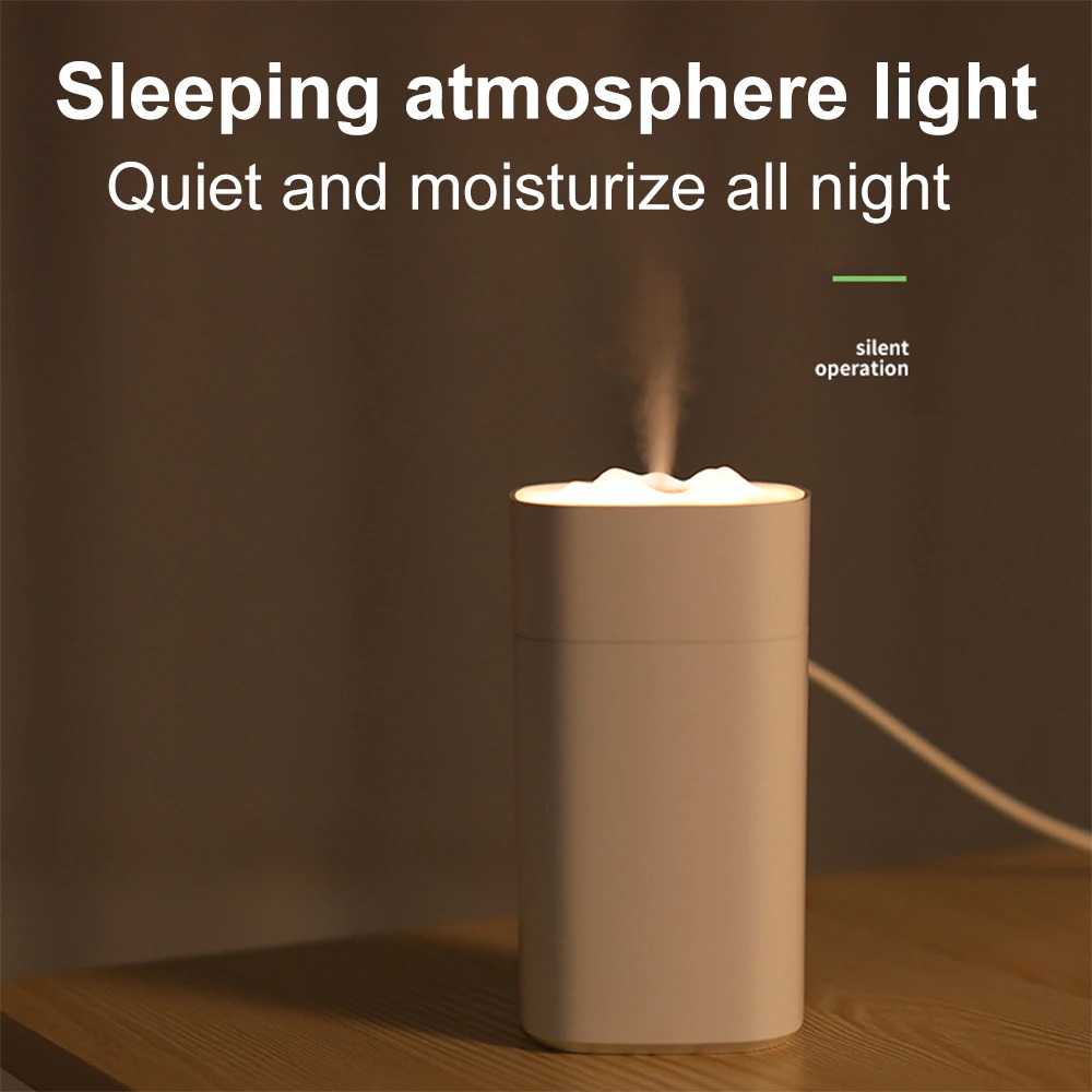 (BISA COD) RVOSTR  Air Humidifier Diffuser Pelembab Udara Lampu Tidur 350ml - S1