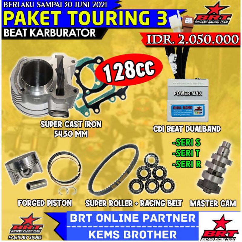 BLOK BRT BEAT KARBURATOR PAKET TOURING 3