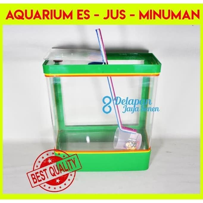 Aquarium Es Kelapa SEDANG |Aquarium Es Buah|Box Es Kelapa (GOJEK/GRAB)