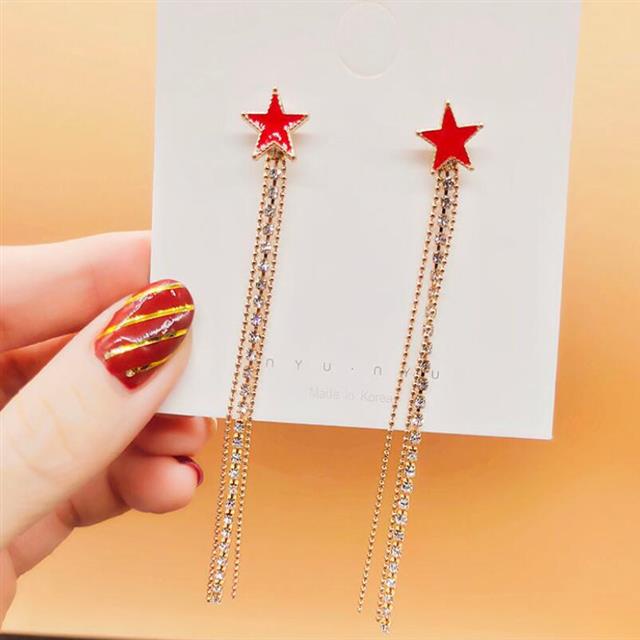 Vintage rumbai anting-anting 925 jarum perak baru fashion Korea anggun online influencer fashion pan