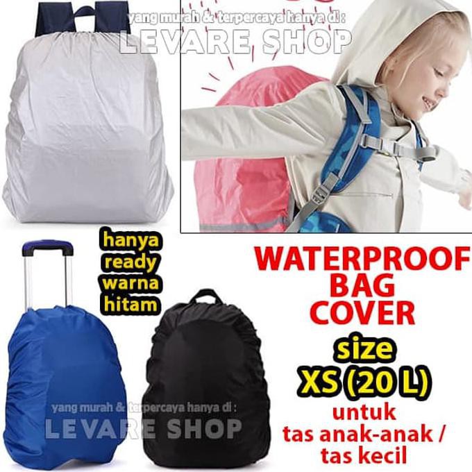 Rain Bag Cover - Sarung Jas Hujan Pelindung Tas Kecil / Anak-Anak - XS DISKON