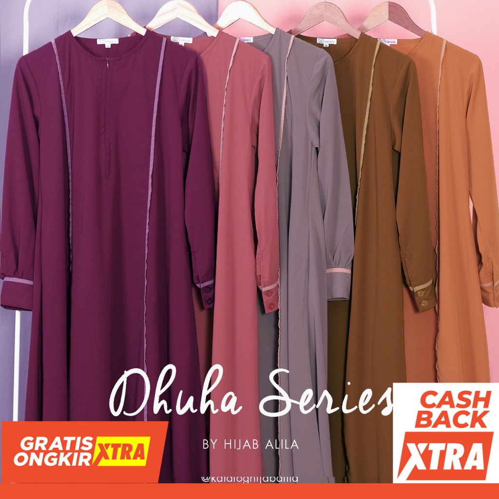 Hijab Alila Gamis Duha Dhuha Baju Muslimah Dress Syari