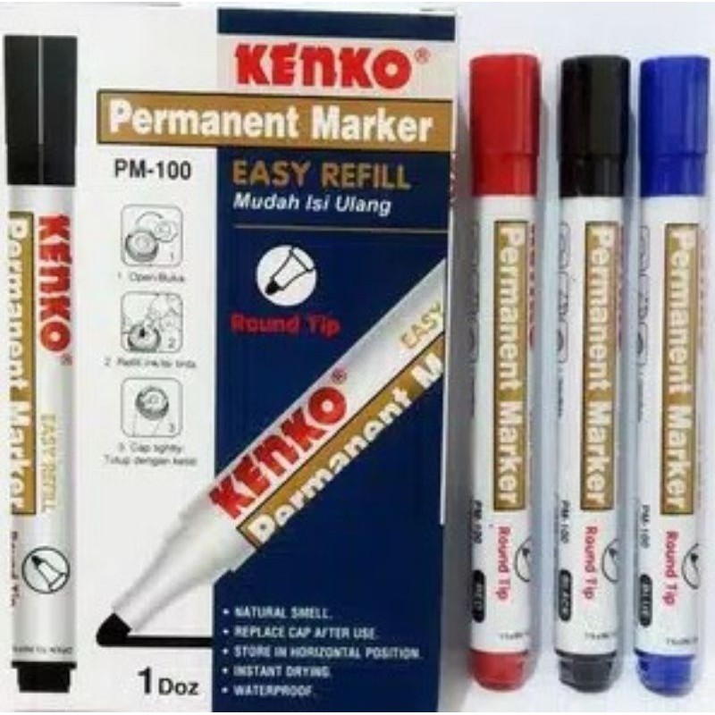 

spidol permanent kenko pm 100 marker htm/br/mrh