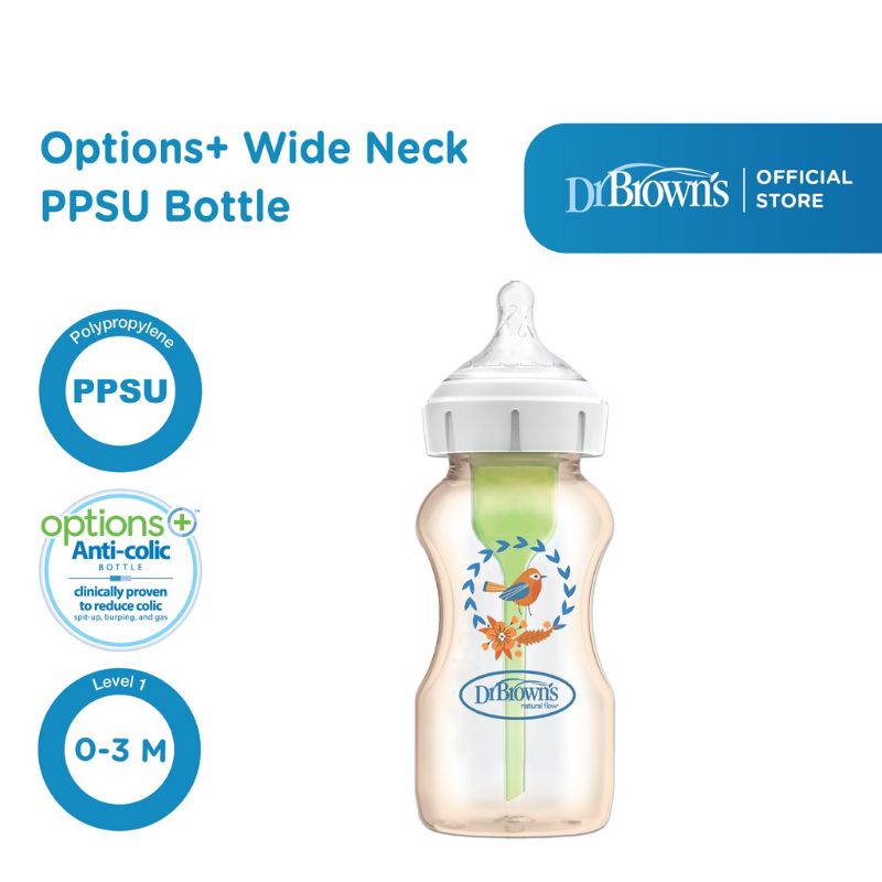 Dr Brown's Options+ Wide Neck PPSU Bottle 150ml &amp; 270ml