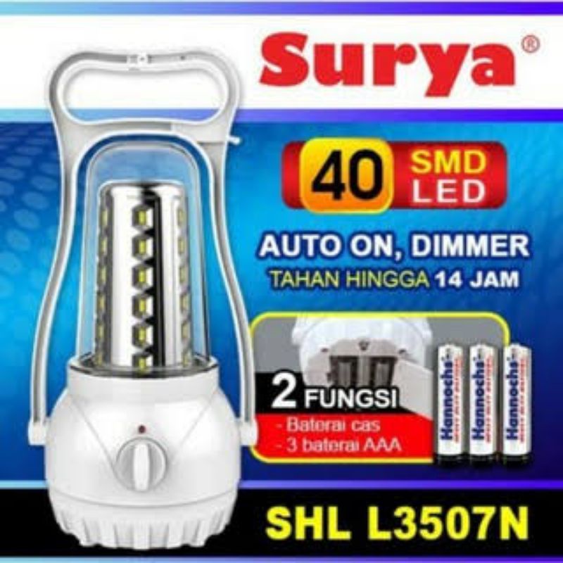 Lampu cas, lampu emergency SURYA SHL-3507 N