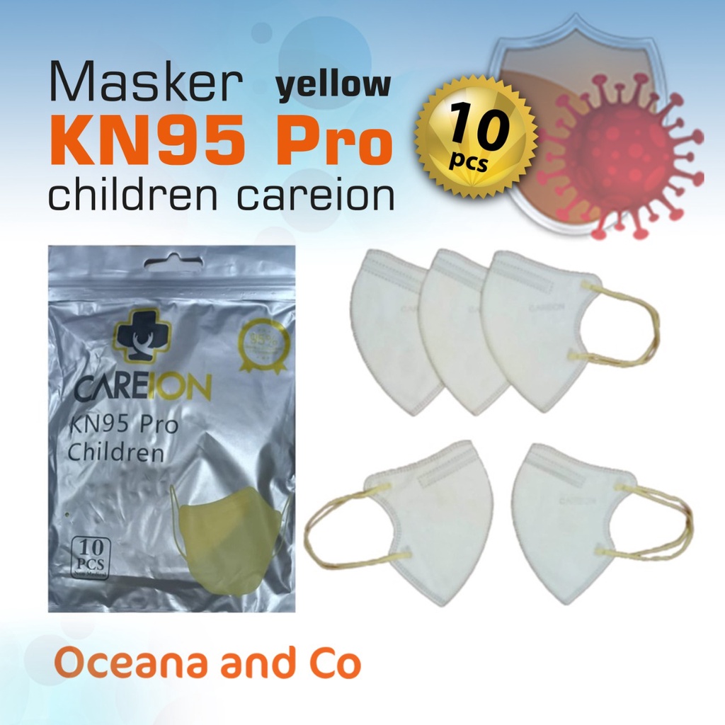 CAREION MASKER KN95 PRO CHILDREN WARNA 5PLY ISI 10 PCS