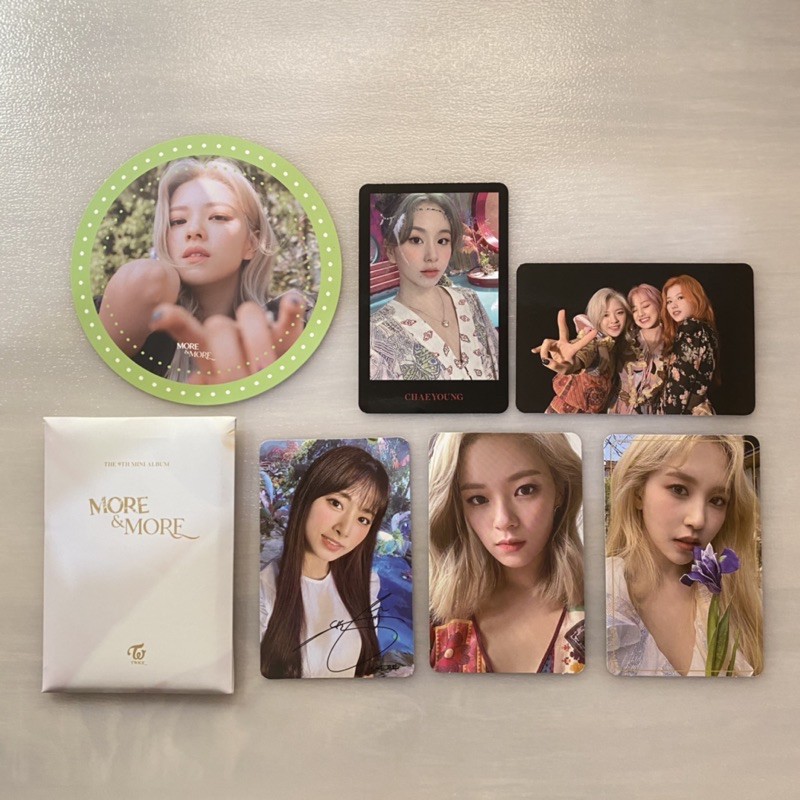 Twice More & More / More and More Photocard Jeongyeon, Chaeyoung, Tzuyu, Mina, Preorder Benefit