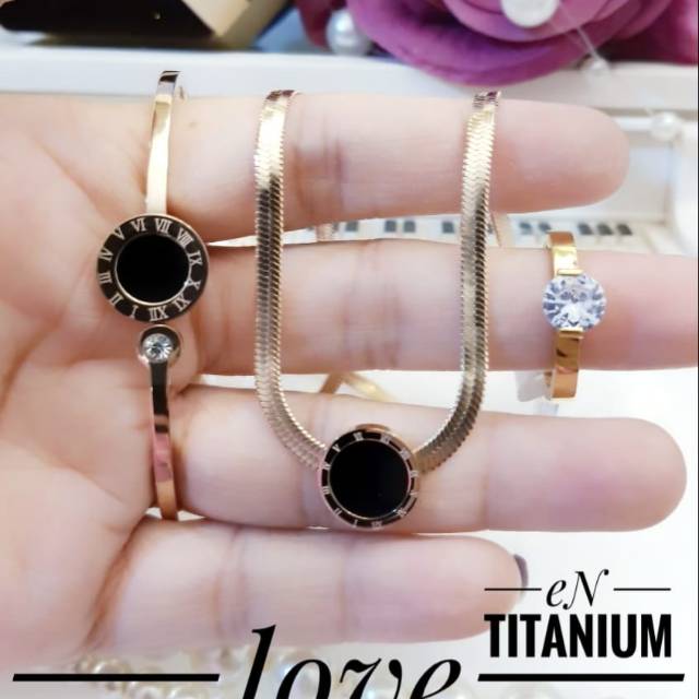 Titanium set perhiasan 2646j