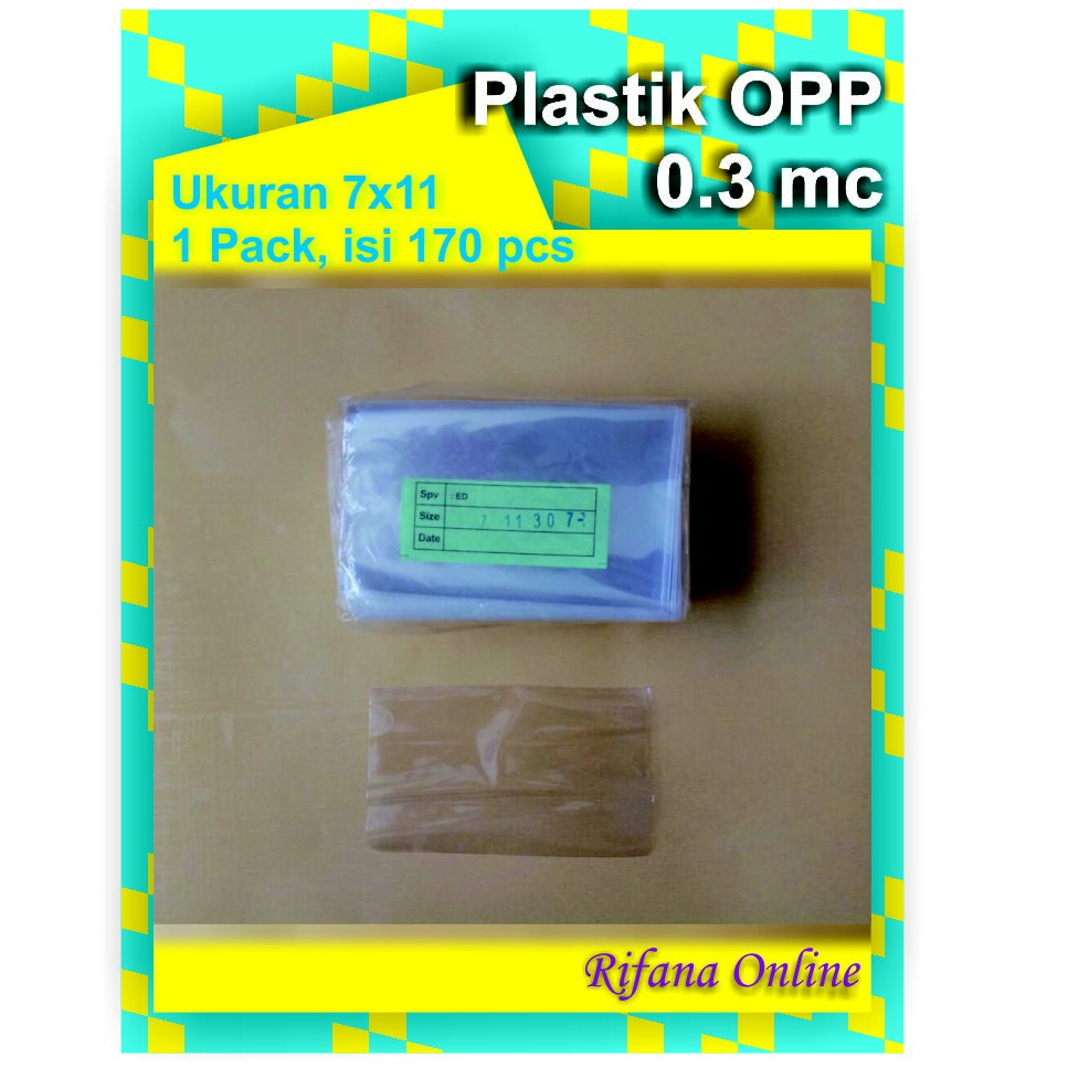 

Plastik OPP Ukuran 7 x 11 cm