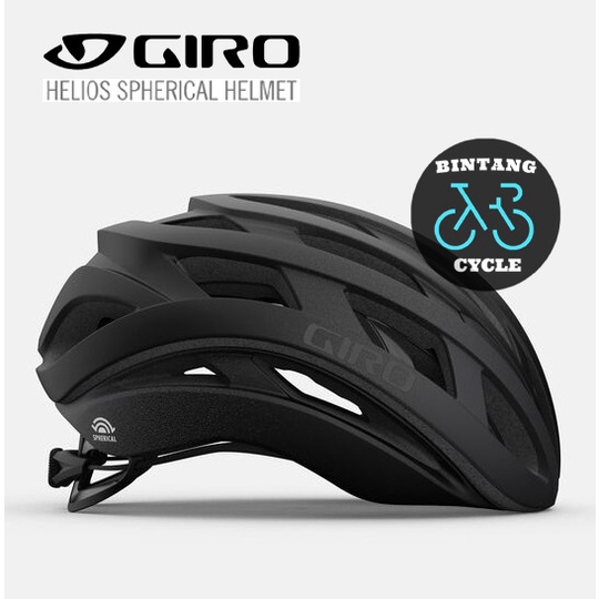 Helm Sepeda Roadbike - GIRO HELIOS MIPS Spherical Matte Black Fade Helmet
