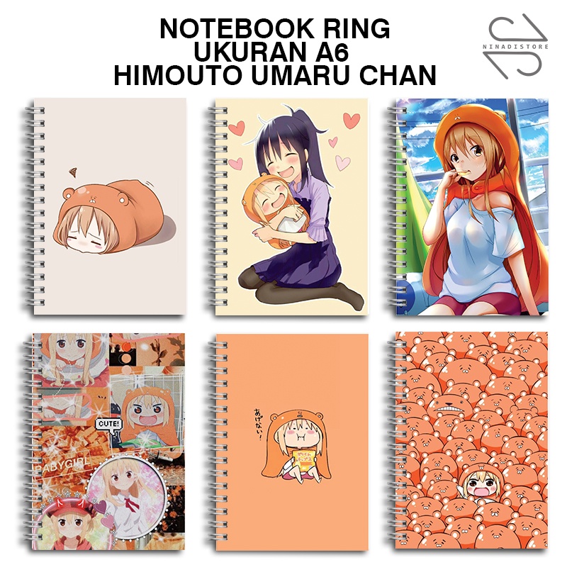 

Buku Tulis Catatan buku notebook buku diary Notebook Ring Spiral A6 60 Lembar koleksi gambar Himouto Umaru Chan
